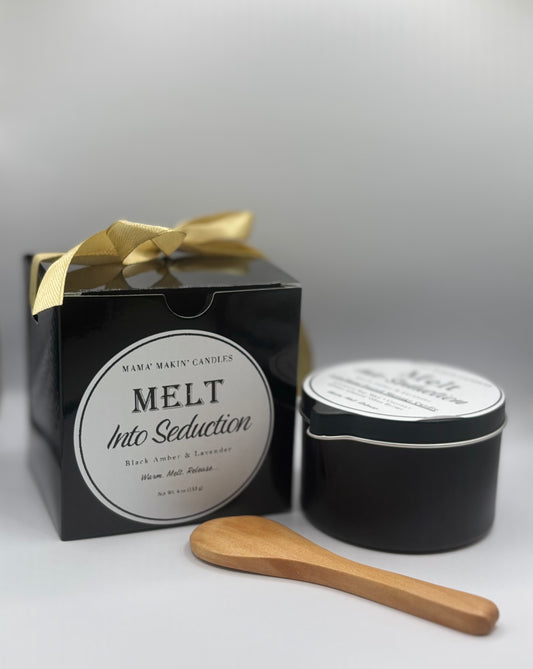 Melt Into Seduction - Warm Body Massage Candles (4 oz) Bundle
